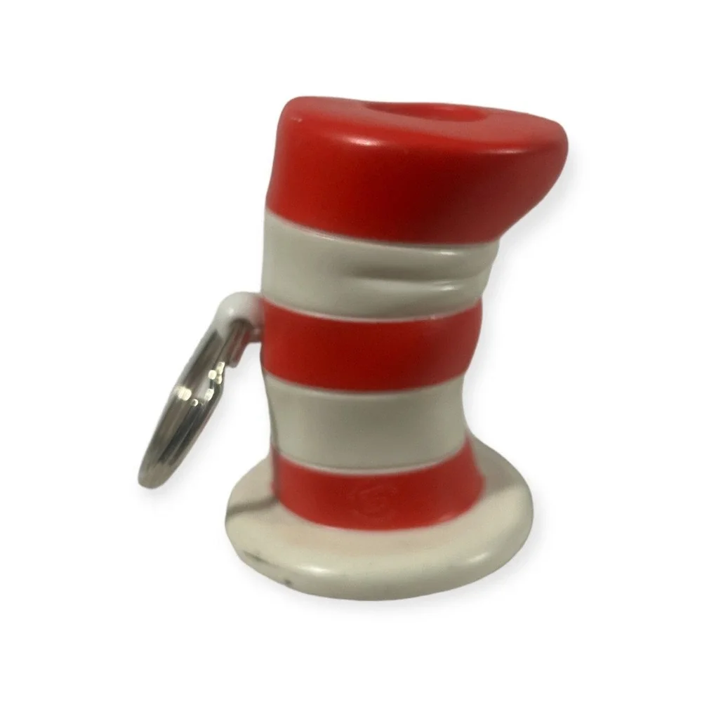 Cat in the Hat Key Chain and look through top Burger King Toy Vtg